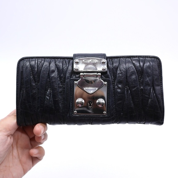 Miu Miu Handbags - 🍓MIUMIU Distressed Wallet